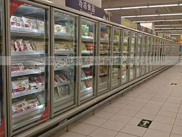 云浮超市冷冻玻璃展示立柜